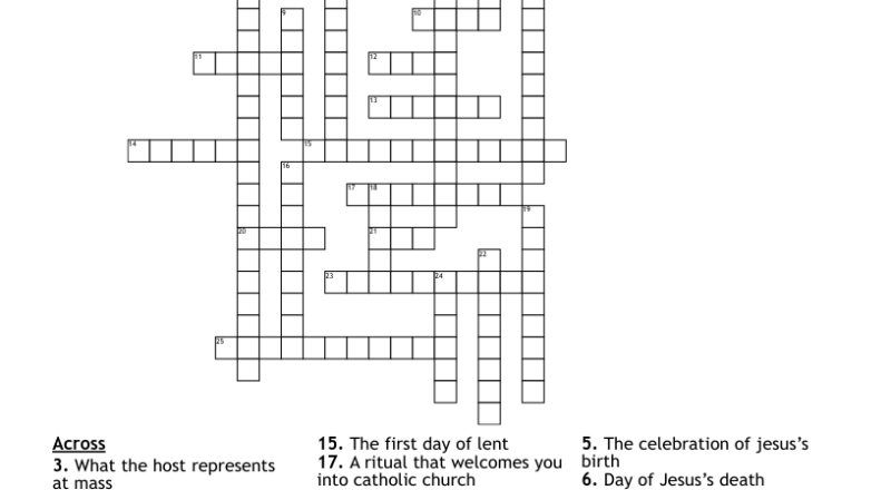 Catholic Crossword WordMint