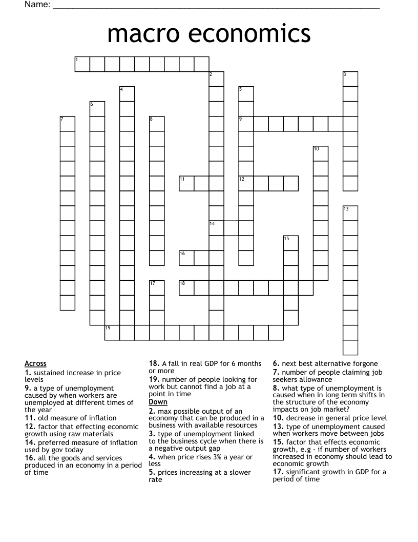 Chapter 13 Crossword WordMint
