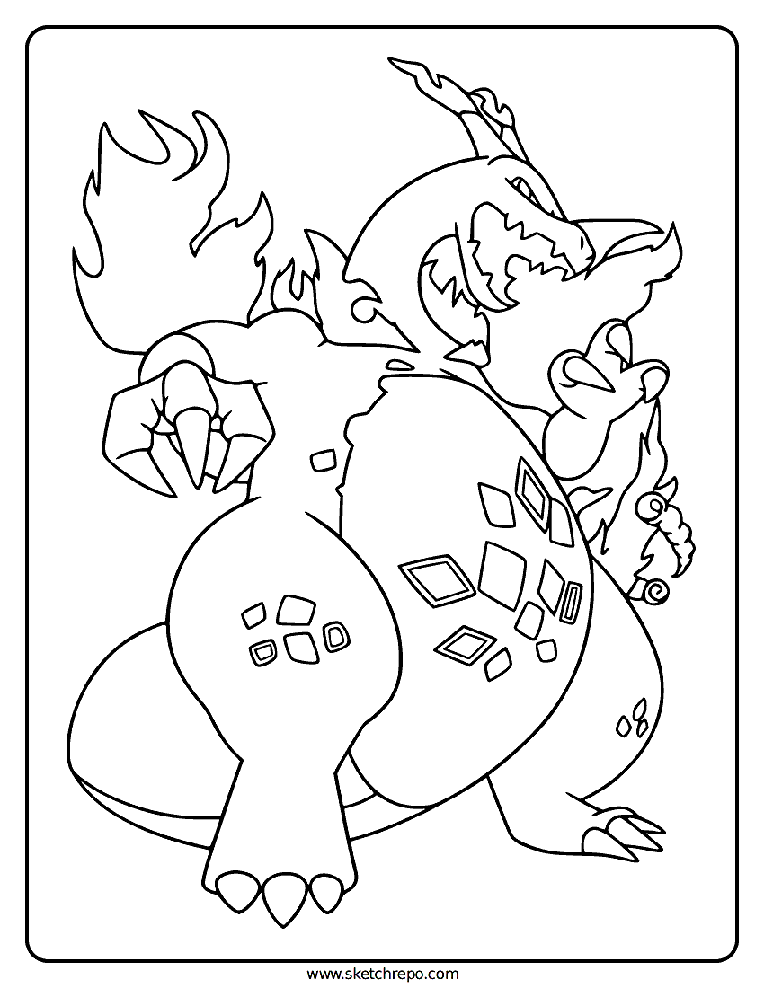 Charizard VMAX Coloring Page Sketch Repo Charizard VMAX Coloring Page Sketch Repo