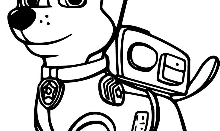 Chase Paw Patrol Coloring Pages