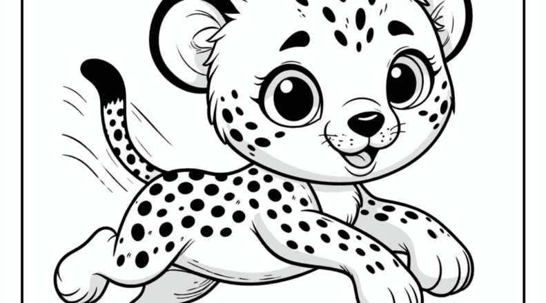 Cheetah Coloring Pages 10 Free Printable Pages Cute Animals Coloring Pages