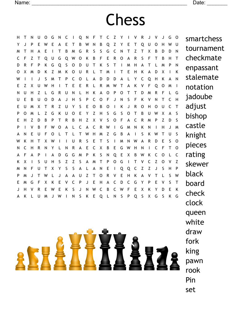 Chess Crossword WordMint Chess Crossword WordMint