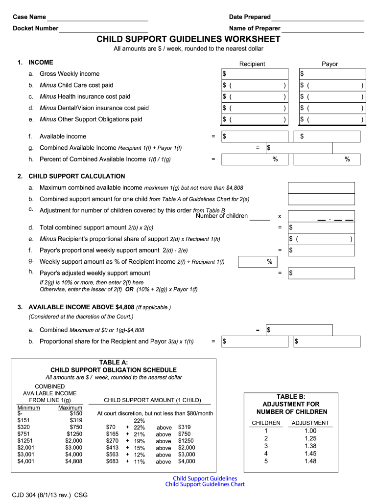 Child Support Worksheet Fill Out Sign Online DocHub Child Support Worksheet Fill Out Sign Online DocHub