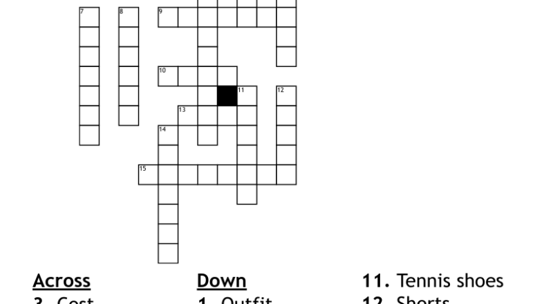 Clothes Crossword WordMint