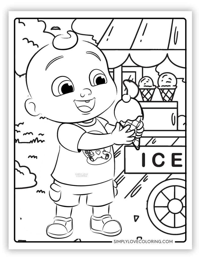 cocomelon coloring pages