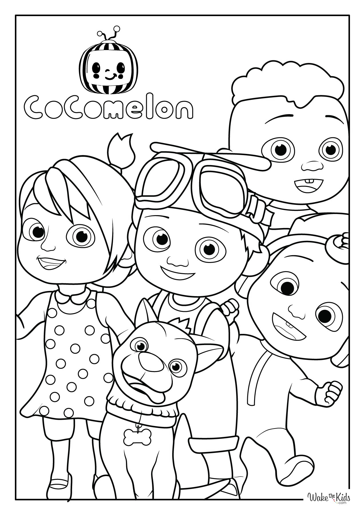 Cocomelon Coloring Pages Free Printable PDFs WakeTheKids