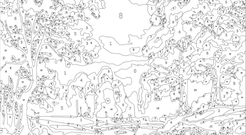 Color By Number For Adult Paint By Number Printable Beauty Landscape Coloring Pages sheets Digital Download advanced Detailed Book 441 Etsy