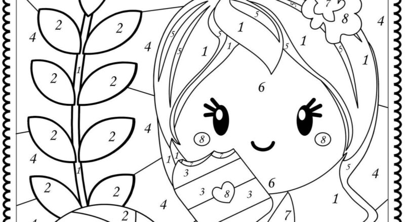 Color By Number Summer Printable Math Color By Code Worksheets For Kids Matching Numbers Activities For Kids Summer Coloring Sheets Etsy