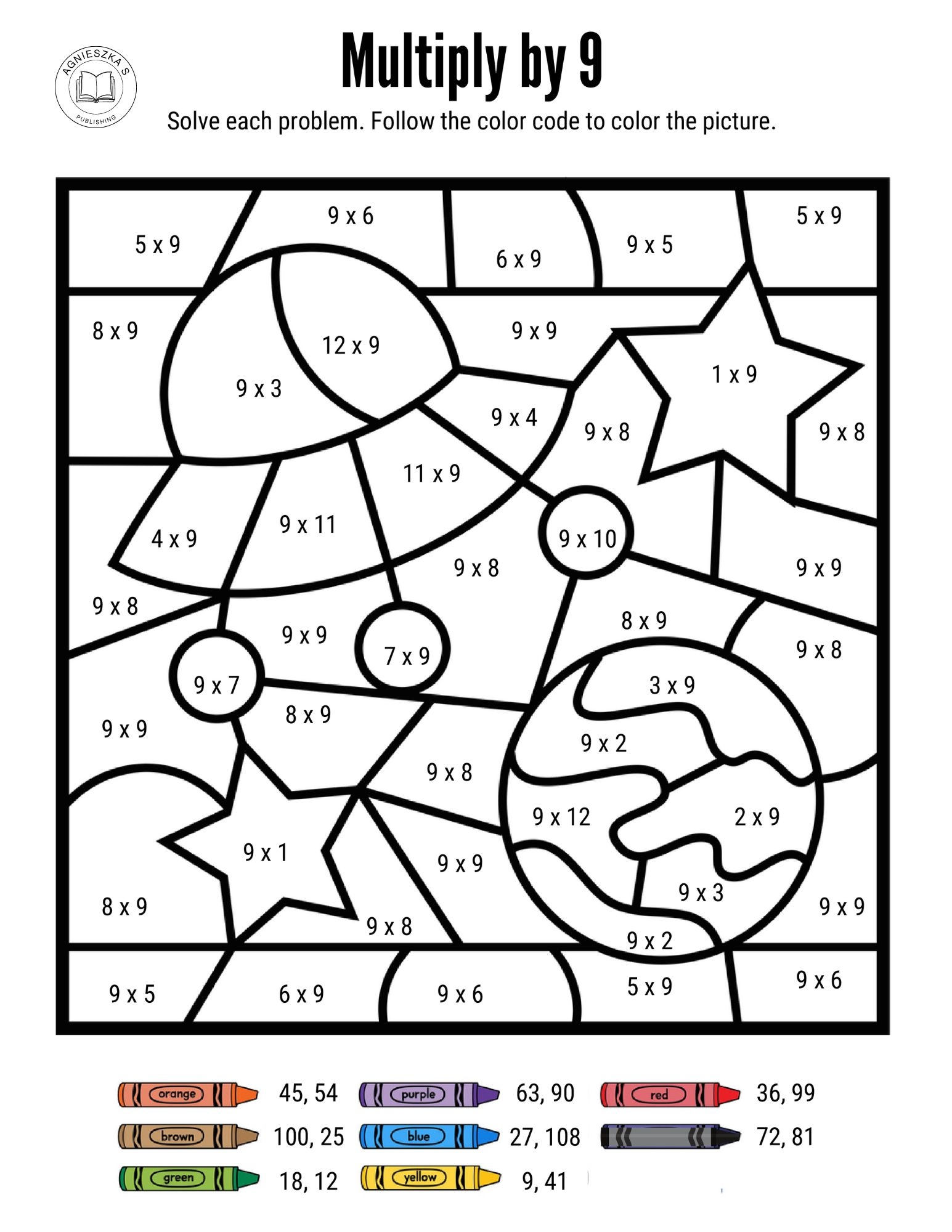 Color Your Way To Multiplication Mastery Fun Worksheets For Kids Made By Teachers