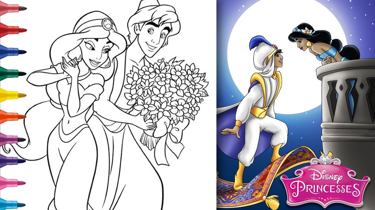 princess jasmine coloring pages