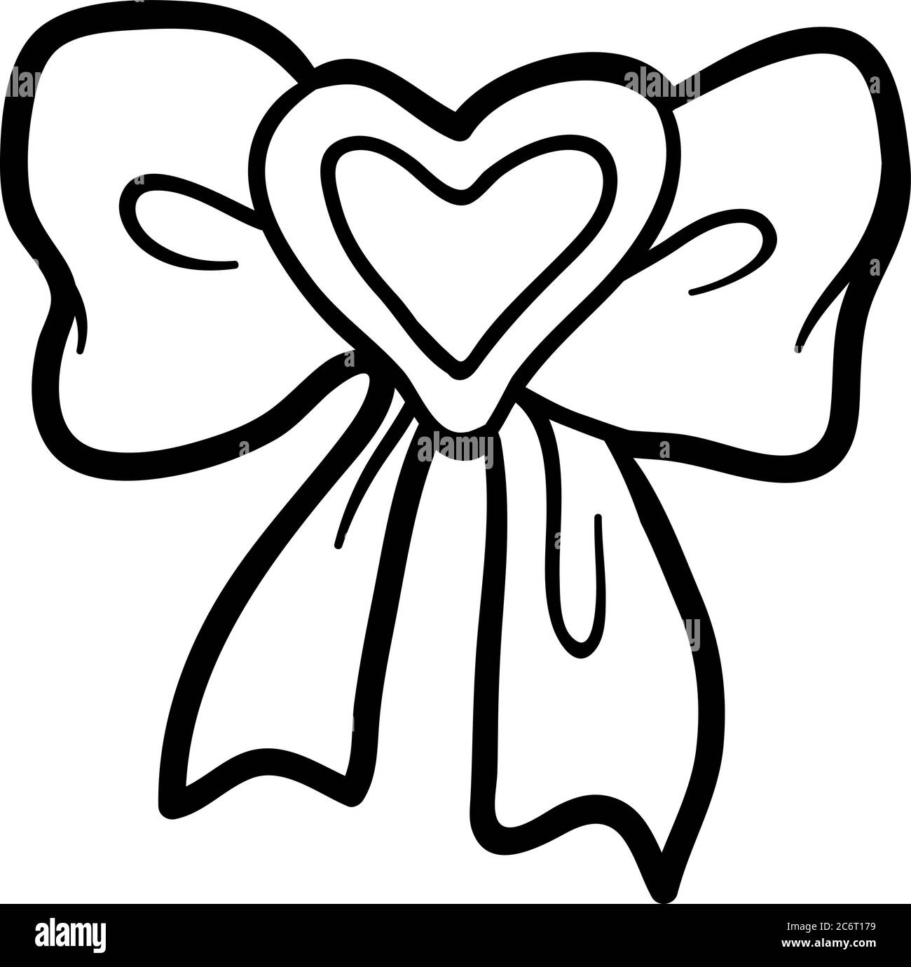 Coloring Book For Children Bow Stock Vector Image Art Alamy