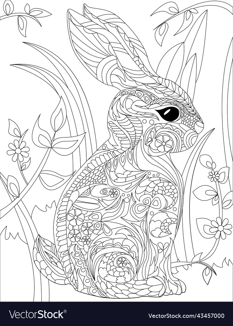 Coloring Book Page With Cute Detailed Royalty Free Vector VectorStock Coloring Book Page With Cute Detailed Royalty Free Vector VectorStock