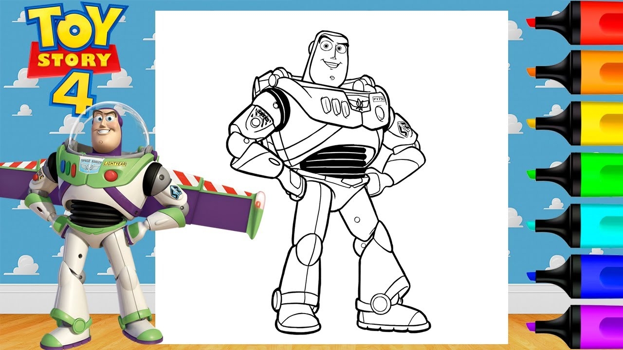 Coloring Buzz Lightyear Toy Story 4 Coloring Pages Markers Art And Coloring Fun YouTube Coloring Buzz Lightyear Toy Story 4 Coloring Pages Markers Art And Coloring Fun YouTube