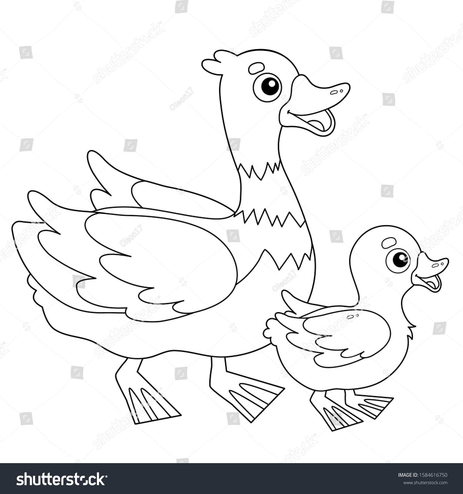 Coloring Page Outline Cartoon Duck Duckling Stock Vector Royalty Free 1584616750 Shutterstock Coloring Page Outline Cartoon Duck Duckling Stock Vector Royalty Free 1584616750 Shutterstock