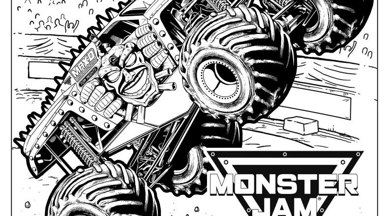 Coloring Sheets Monster Jam