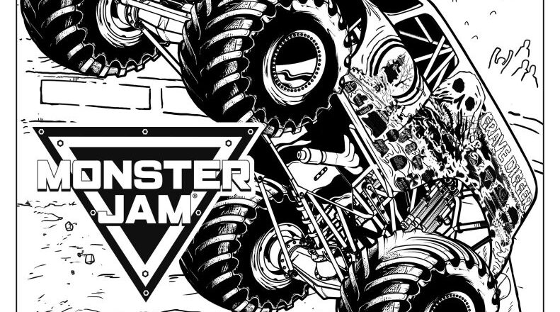 Coloring Sheets Monster Jam