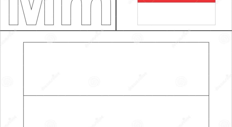 Colour It Kids Colouring Page Country Starting From English Letter M Monaco How To Color Flag Stock Illustration Illustration Of Vector Drawing 174268998