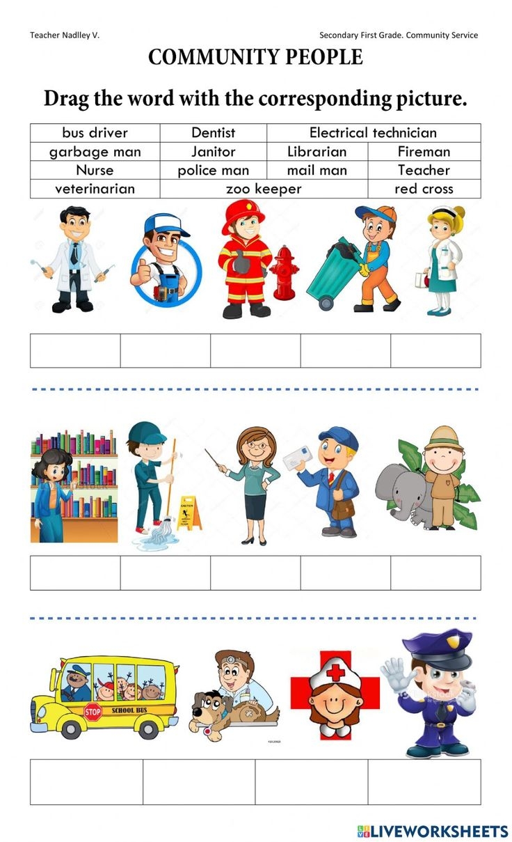 Community Helpers Worksheet For Secondary First Grade Community Helpers Worksheet For Secondary First Grade