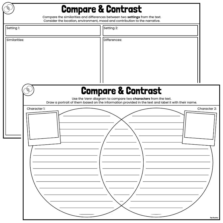 Compare Contrast General Comprehension Worksheets Top Teacher Compare Contrast General Comprehension Worksheets Top Teacher