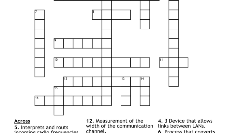 Computer Networks Crossword WordMint