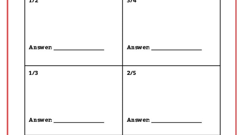 Converting Fractions To Decimals Worksheets