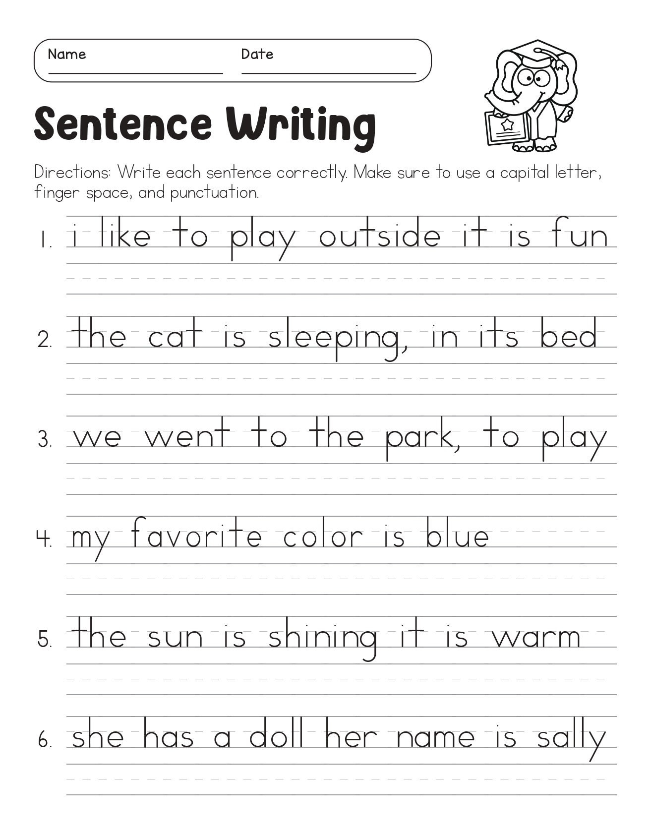 Correct The Sentences Worksheets 10 Page Printable For 1st And 2nd Grade ELA Students ELA Worksheets Sentence Writing ELA Teacher Print Etsy Correct The Sentences Worksheets 10 Page Printable For 1st And 2nd Grade ELA Students ELA Worksheets Sentence Writing ELA Teacher Print Etsy