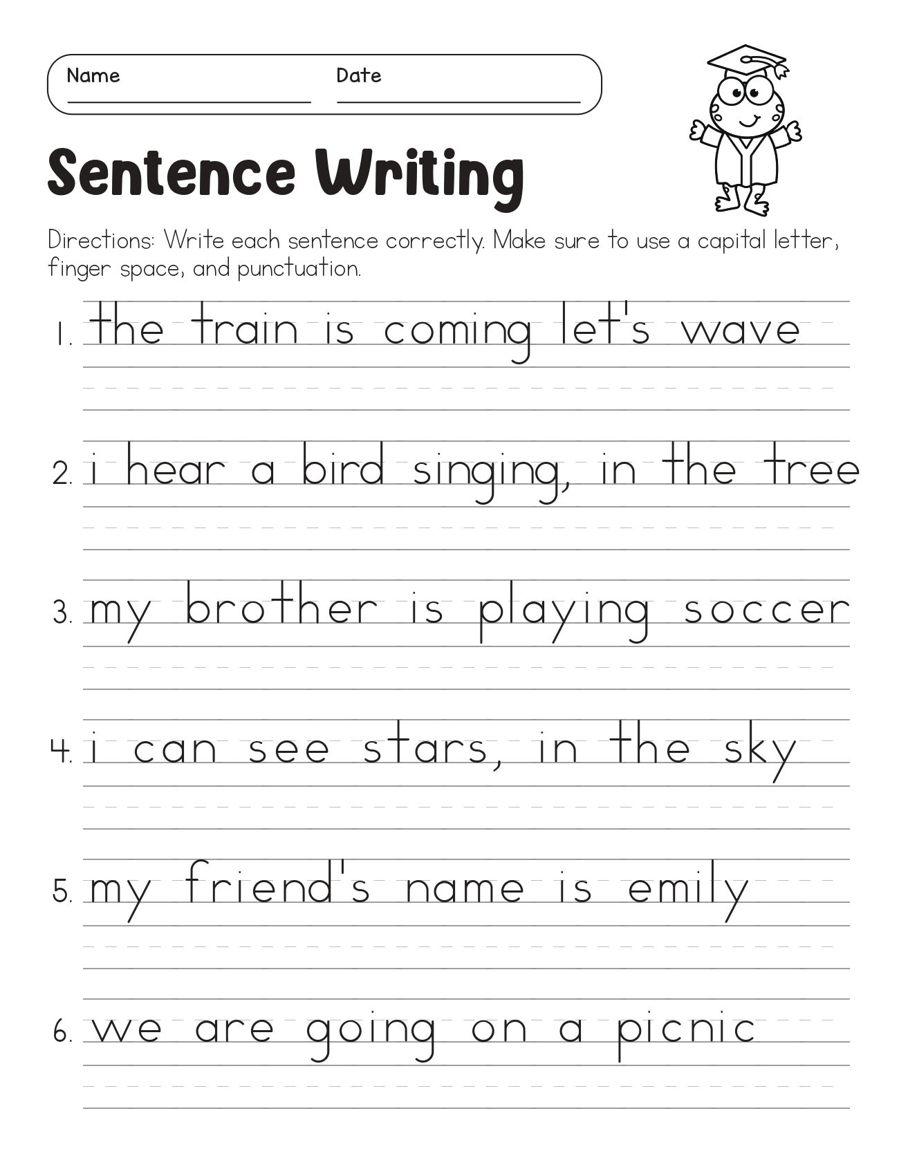 Correct The Sentences Worksheets 10 Page Printable For 1st And 2nd Grade ELA Students ELA Worksheets Sentence Writing ELA Teacher Print Etsy Correct The Sentences Worksheets 10 Page Printable For 1st And 2nd Grade ELA Students ELA Worksheets Sentence Writing ELA Teacher Print Etsy