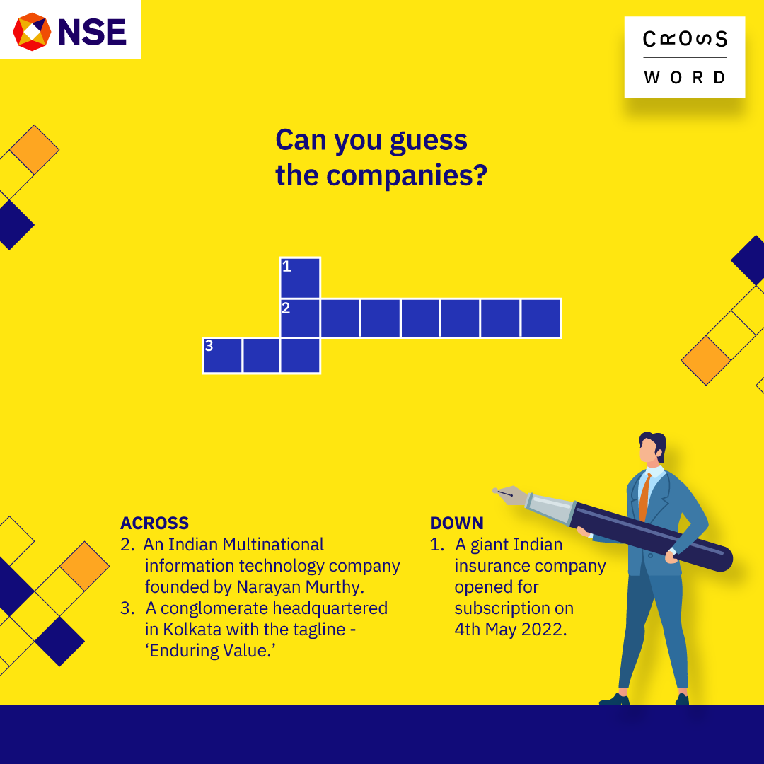 Could You Solve The Crossword With The Hints Provided Write The Answers In The Comment Section NSE Crossword NSECrossword StockMarket ShareMarket