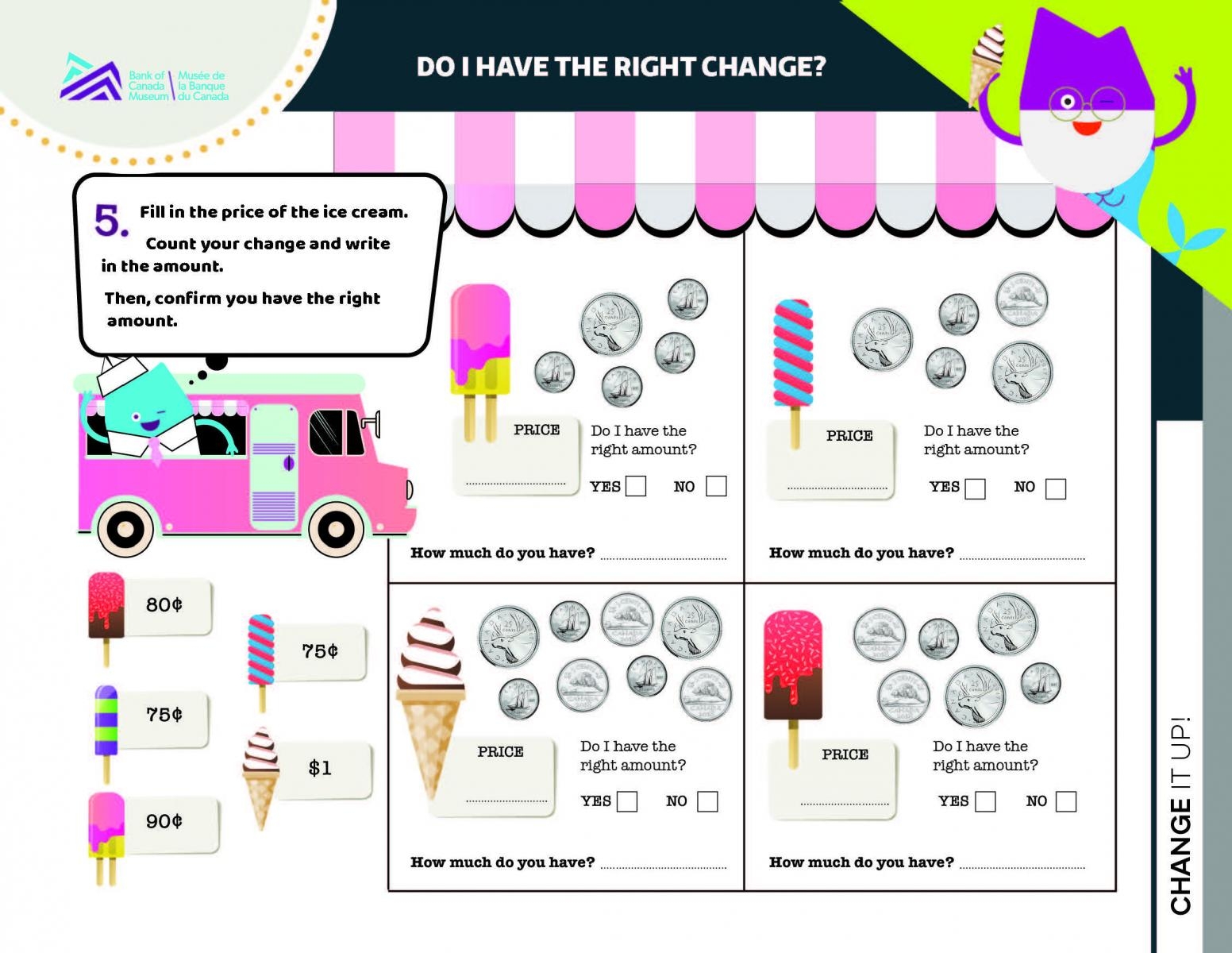 making change worksheets
