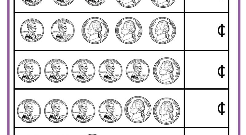 Counting Money Worksheets