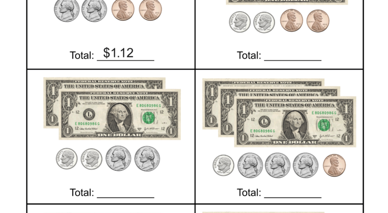 Counting Money Worksheets Money Math Free Printables Lettering SVG Files Tools Apps