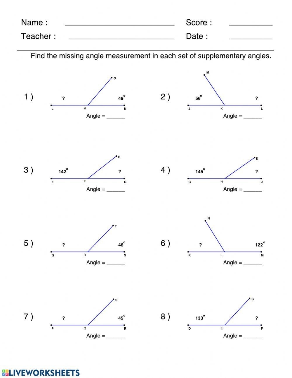 Creating A Strong Foundation The Best Complementary And Supplementary Angles Worksheets For Teachers The Teach Simple Blog Creating A Strong Foundation The Best Complementary And Supplementary Angles Worksheets For Teachers The Teach Simple Blog