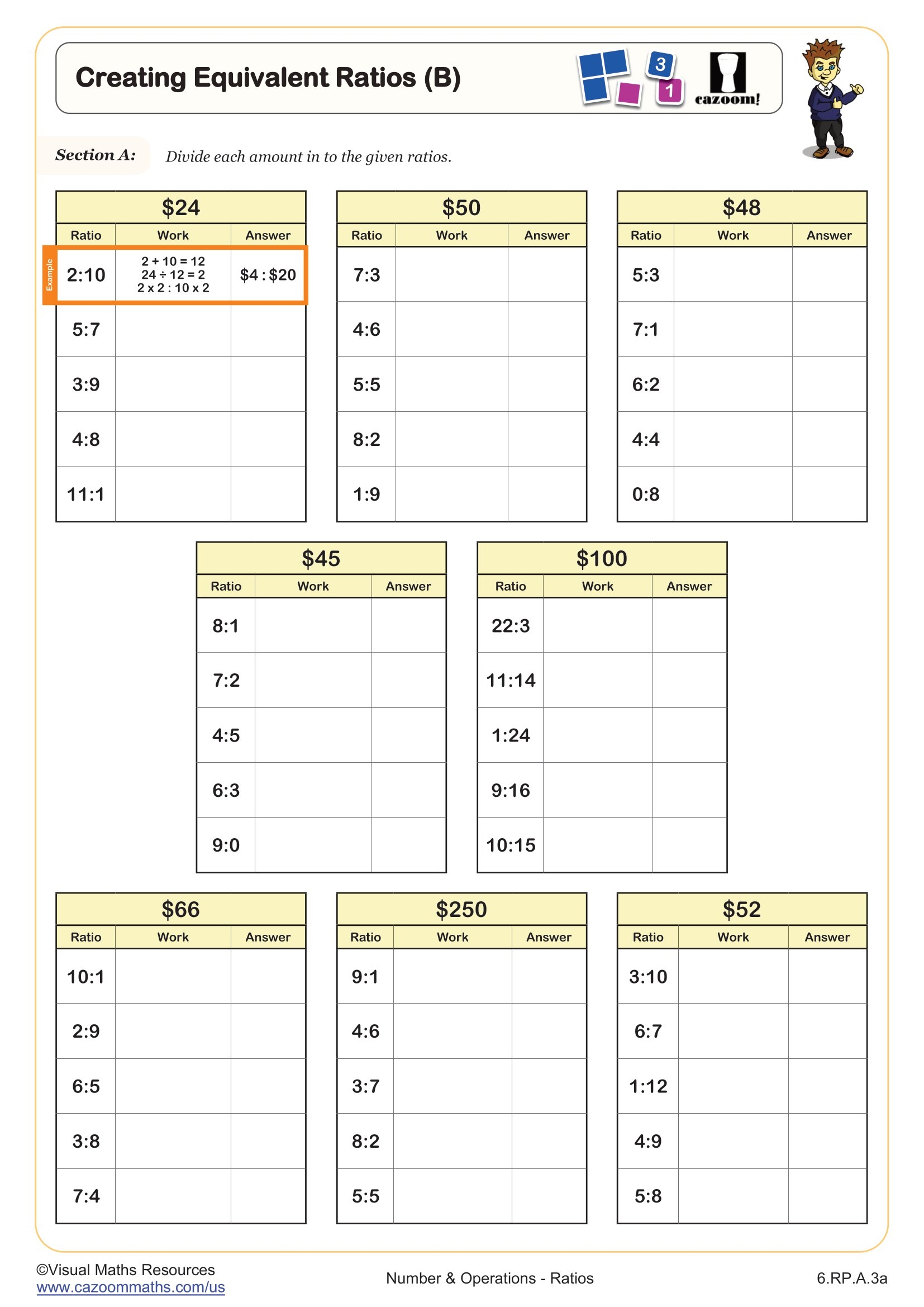 Creating Equivalent Ratios B Worksheet 6th Grade PDF Worksheets Cazoom Math Creating Equivalent Ratios B Worksheet 6th Grade PDF Worksheets Cazoom Math