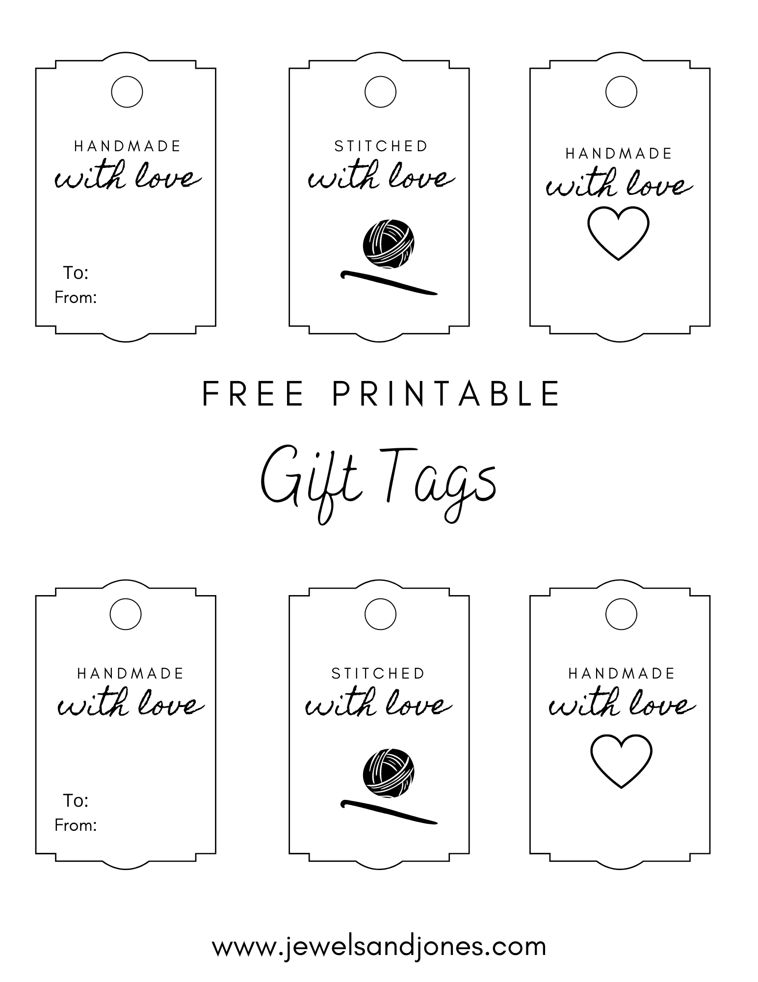 gift tags printable