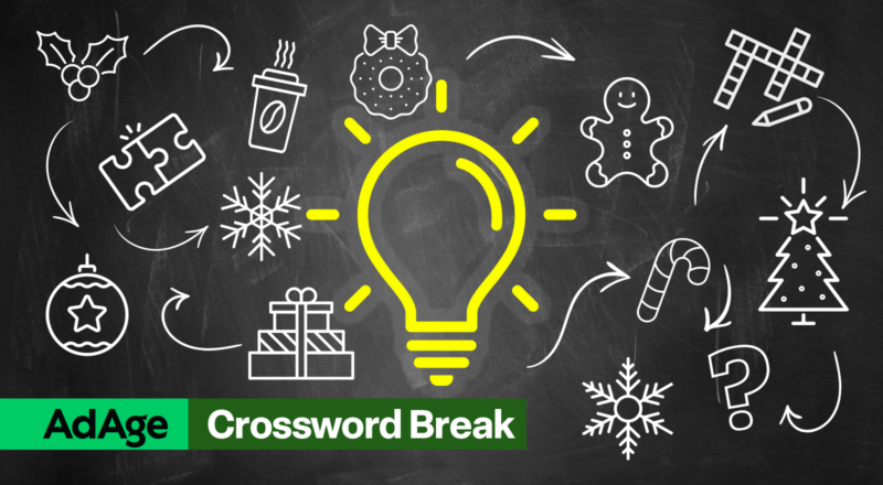 Crossword Puzzle Holiday Campaigns December 5 2025 Ad Age