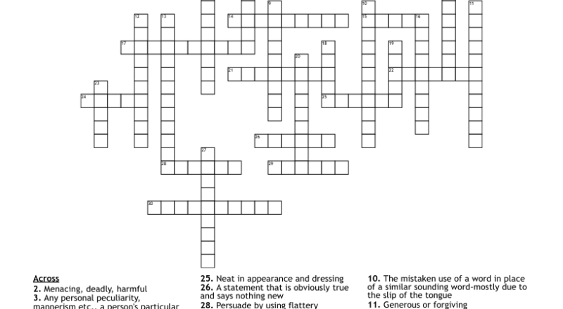 Crossword Puzzle Very Hard WordMint