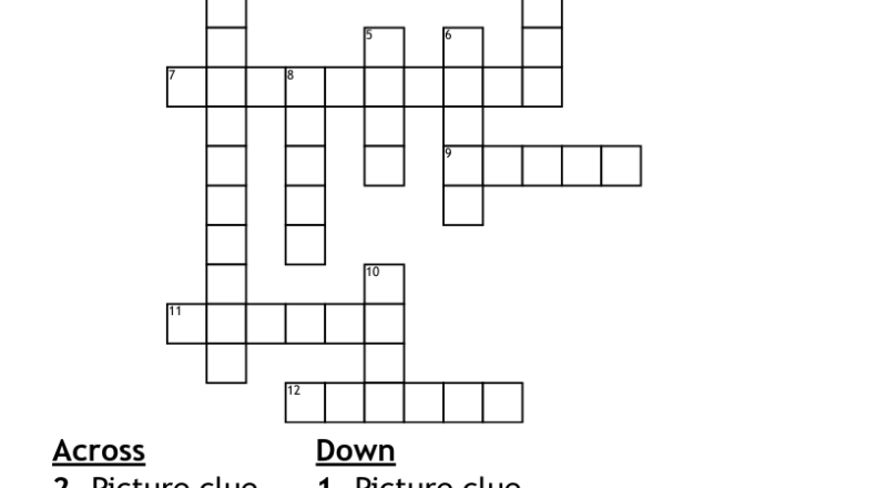 Crossword With Picture Clues WordMint