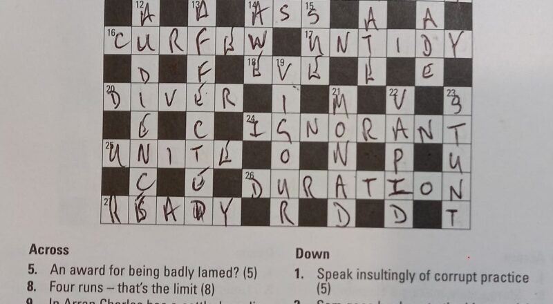 Cryptically Cross Words I Was Looking For A New Book Of Cryptic By David A Hughes Medium