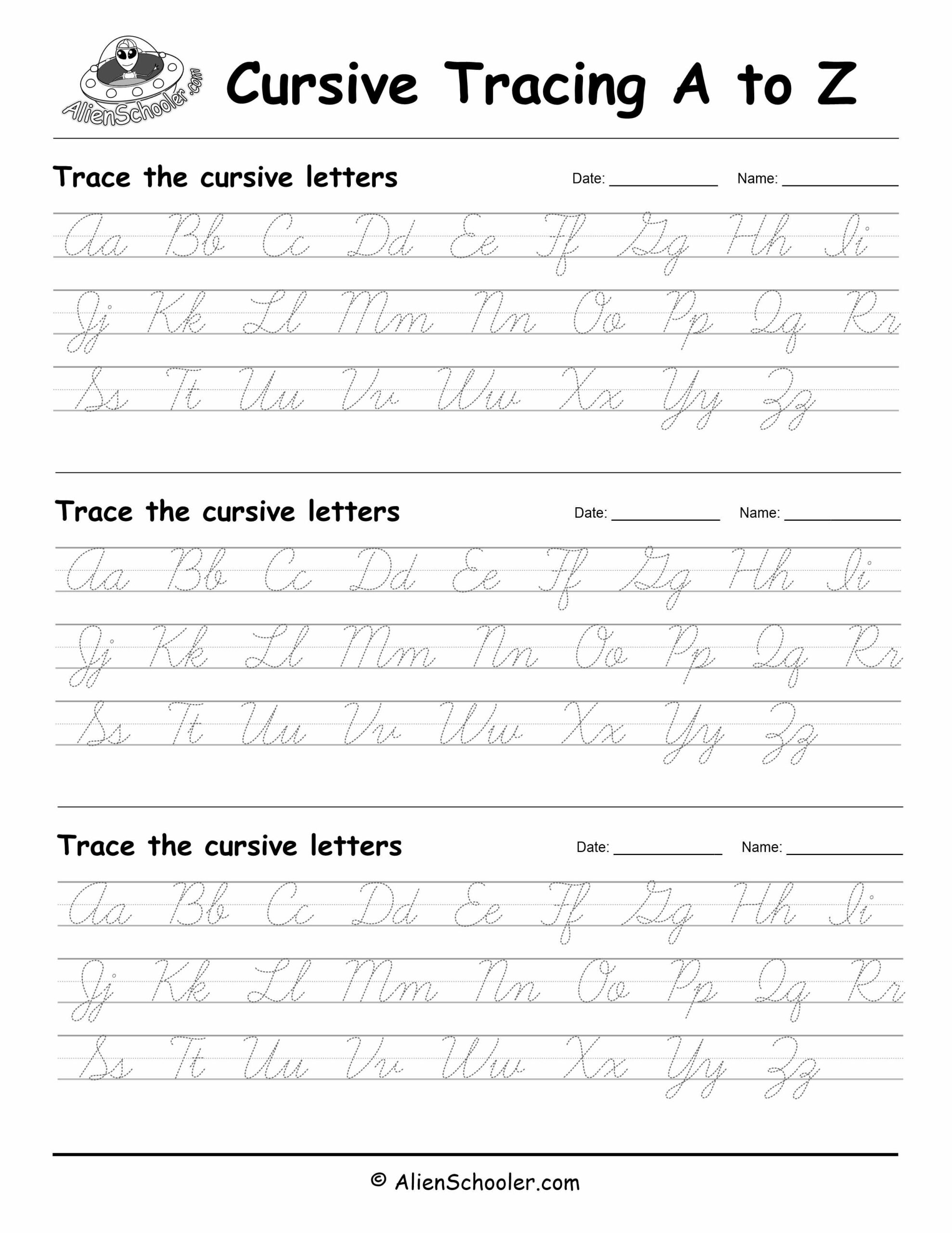 cursive workbook printable