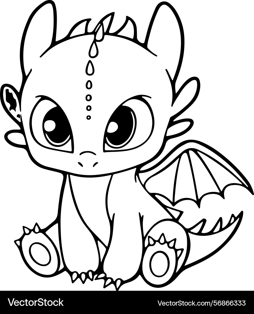 dragon coloring page
