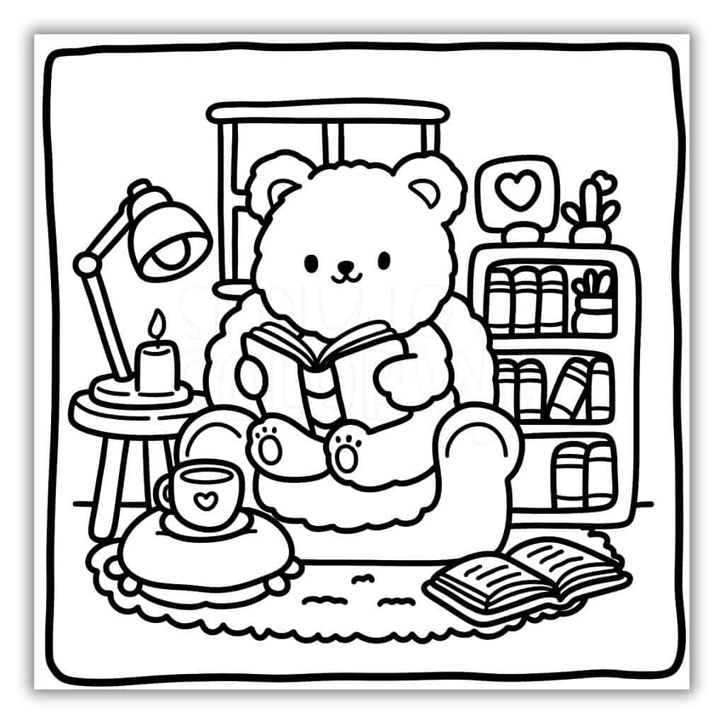 coloring bear pages