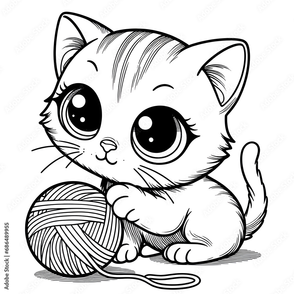 Cute Coloring Cat Cat Coloring Page Cartoon Cat Doodle Kawaii Anime Coloring Page Cute Coloring Cat Cat Coloring Page Cartoon Cat Doodle Kawaii Anime Coloring Page