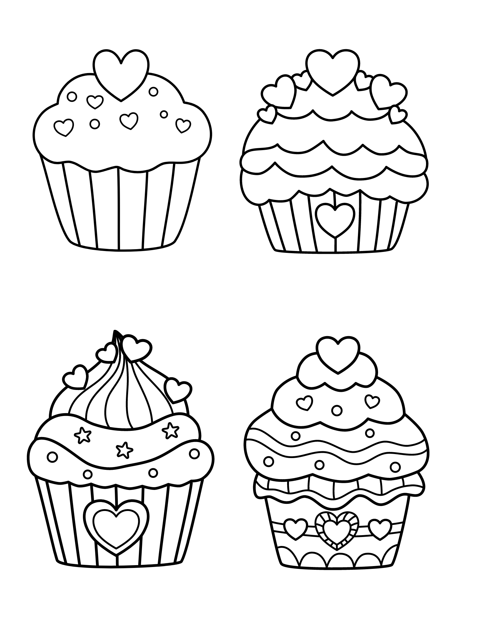 Cute Cupcake Coloring Pages Two Kids And A Coupon Cute Cupcake Coloring Pages Two Kids And A Coupon