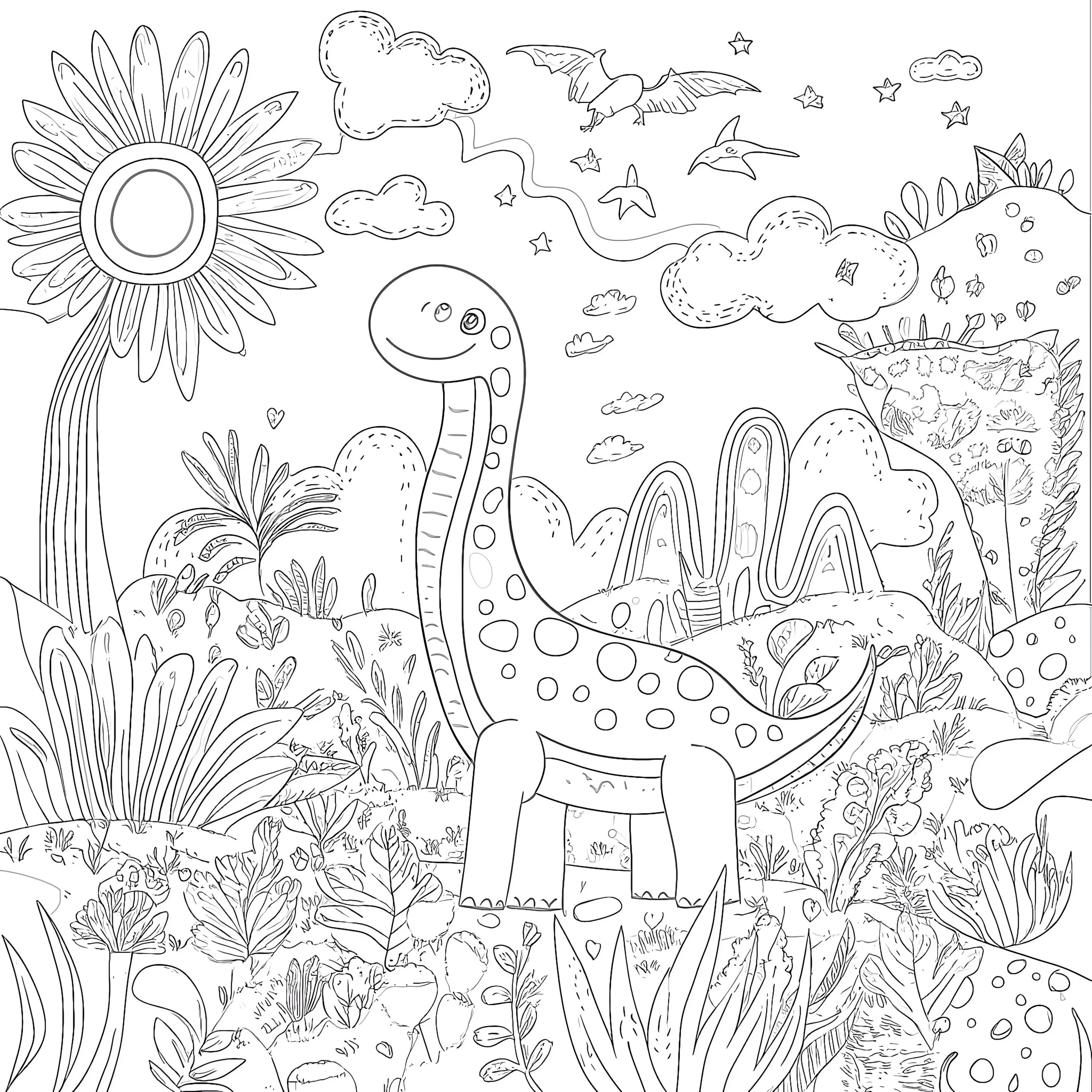 dinosaurs coloring page dinosaurs coloring page