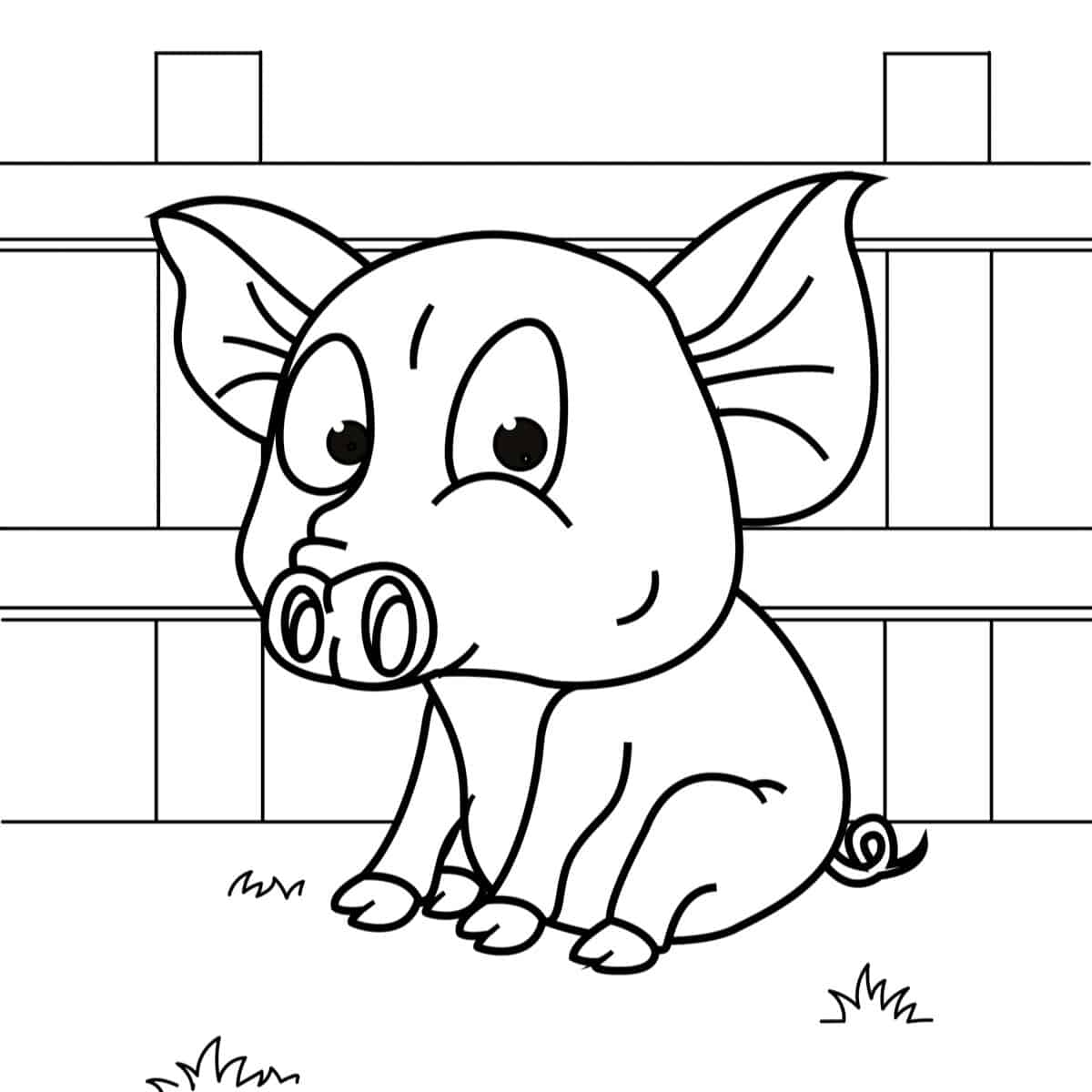 Cute Pig Coloring Pages For Free Artsy Pretty Colors Cute Pig Coloring Pages For Free Artsy Pretty Colors