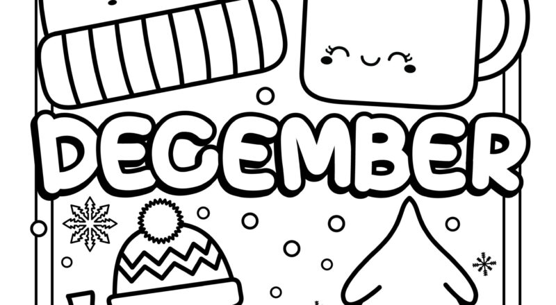 December Coloring Pages 7 Free Printable Coloring Sheets Cute Coloring Pages For Kids