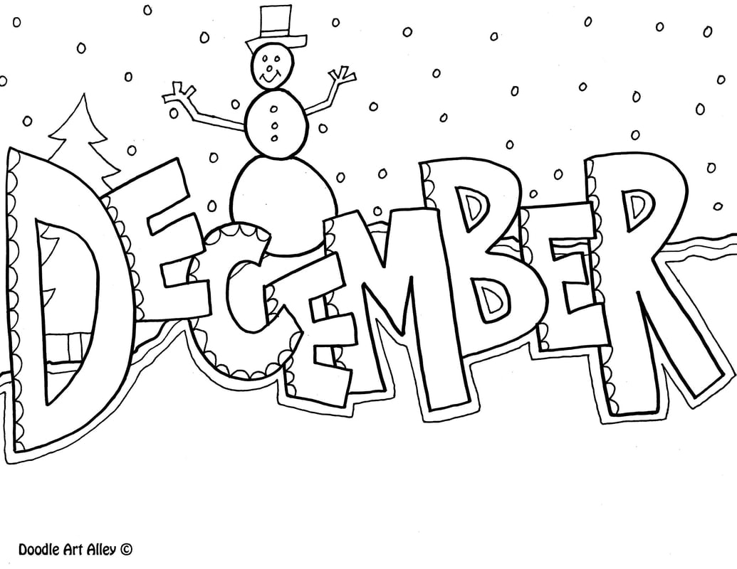 december coloring pages december coloring pages