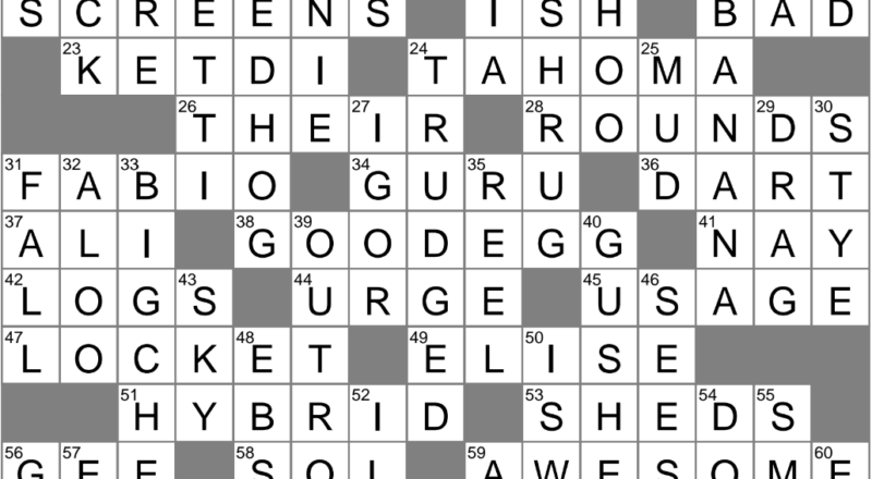 Deems Appropriate Crossword Clue Archives LAXCrossword