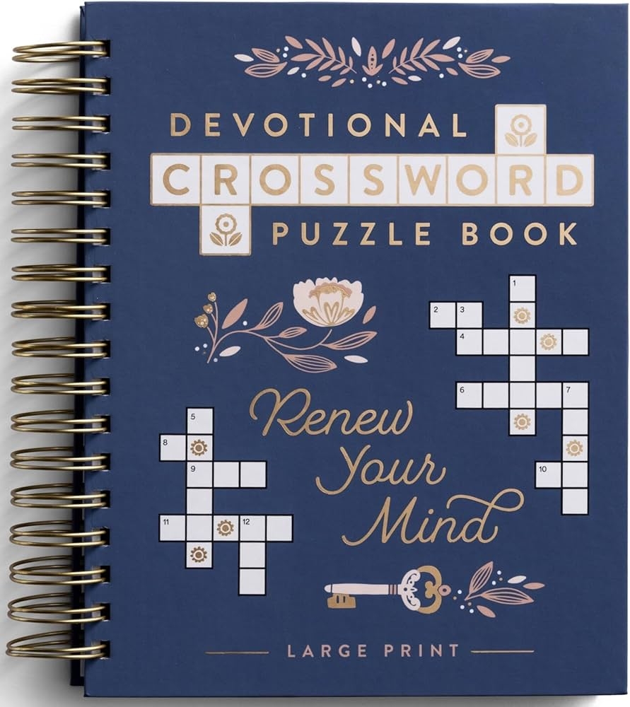 Devotional Crossword Puzzle Renew Your Mind Large Print DaySpring 9798886030297 Amazon Books