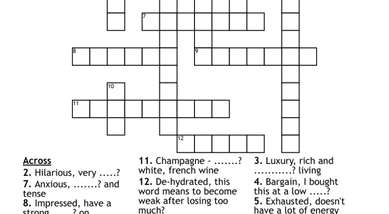 Dictionary Crossword Activity WordMint